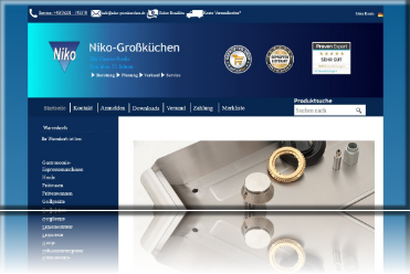 Onlineshop Gütesiegel Zertifikat www.niko-grosskuechen.de